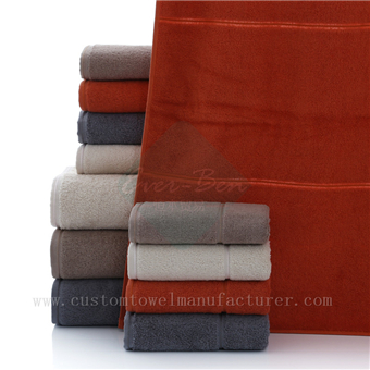 China Bulk cotton bath towels Supplier Bespoke Red Towels Sheet Wholesale Exporter